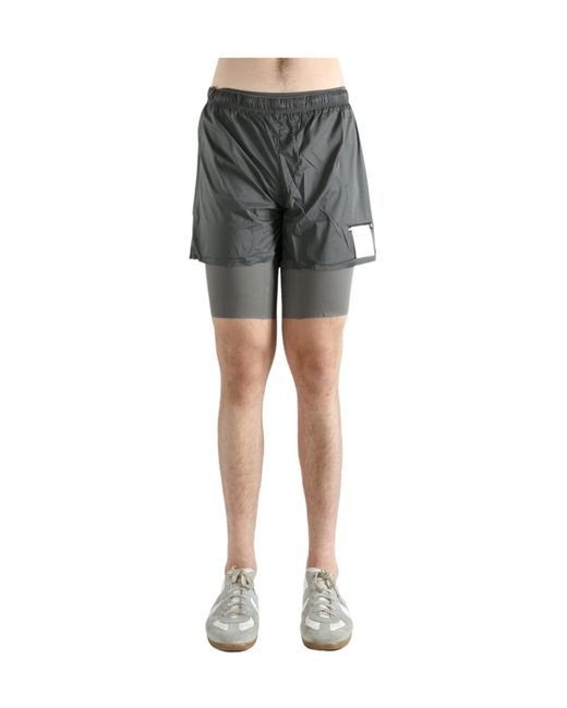 Satisfy Gray Coffee Thermal Shorts for men