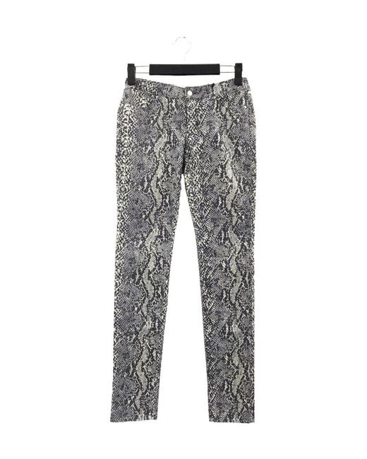 Sportmax Gray Logo Details Casual Pants