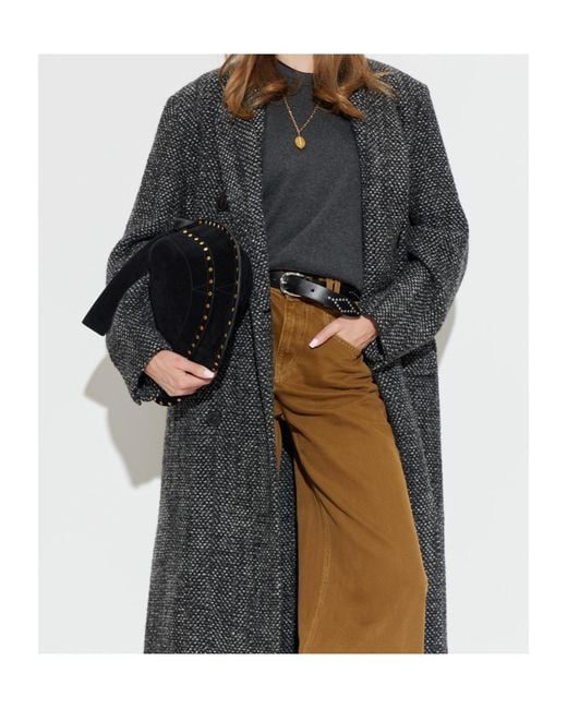 Isabel Marant Gray Crew Neck Long-Sleeved Knitwear