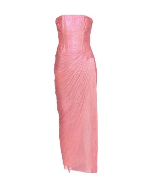 Maria Lucia Hohan Pink Shoulderless Dress
