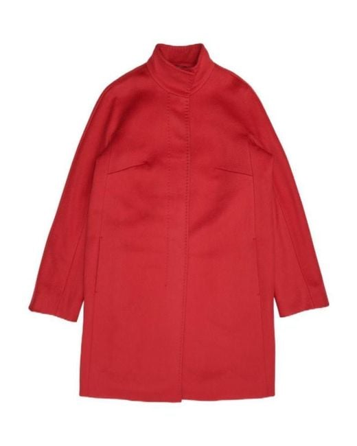 Max Mara Red Logo Coat