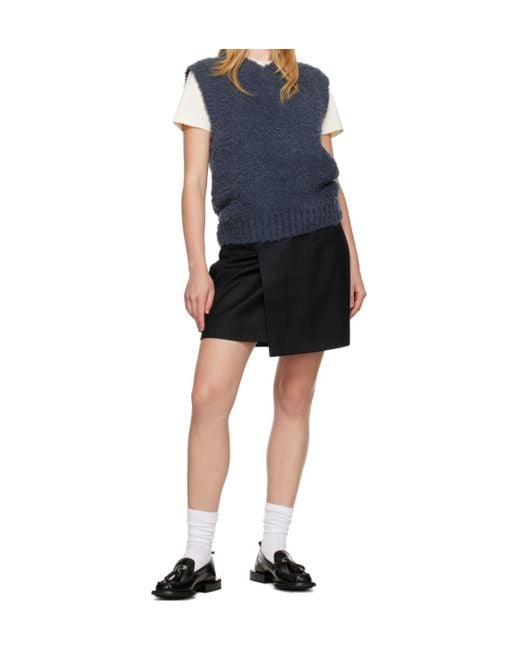 Eytys Black Welt Pocket Mini Skirt