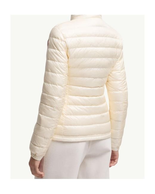 Moncler Natural Grenoble Zip-Up Padded Jacket