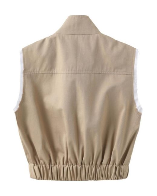 Marissa Chiara Natural Sleeveless Vest