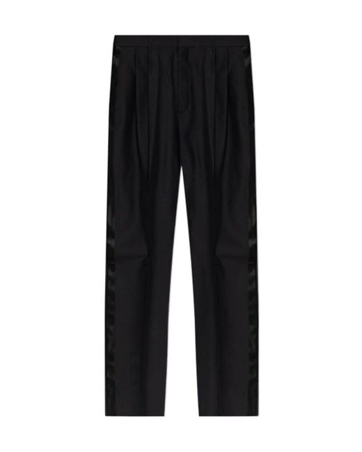 DSquared² Black Loose-Fit Tailored Trousers for men