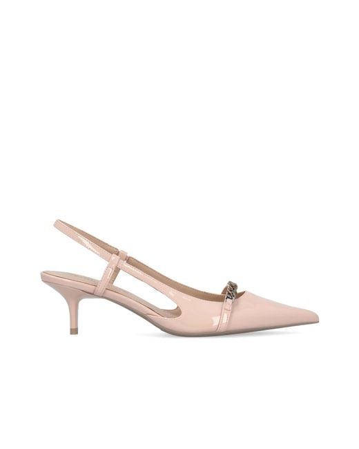 Pinko Pink Chain-Linked Slingback Pumps