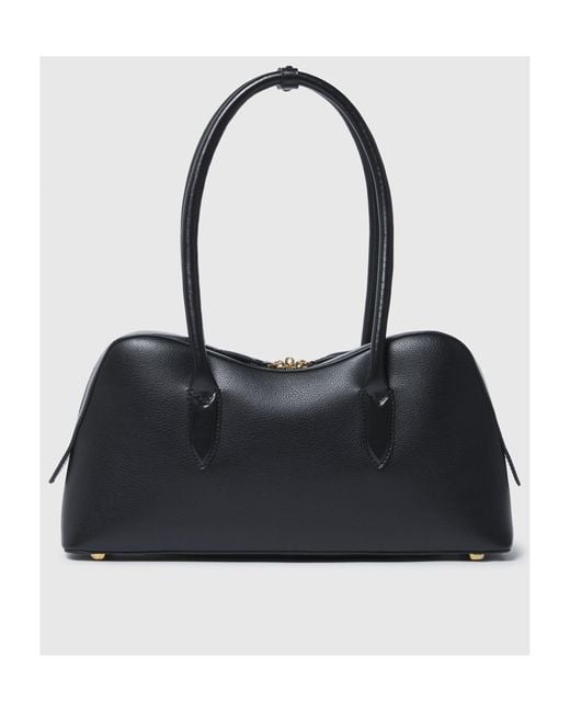 Stella McCartney Black Stella Ryder Lock Plaque Shoulder Bag