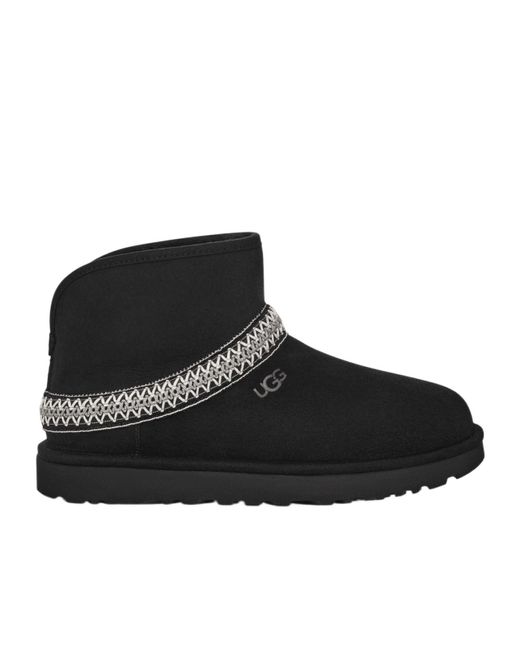 Ugg Black Round-Head Short Boots