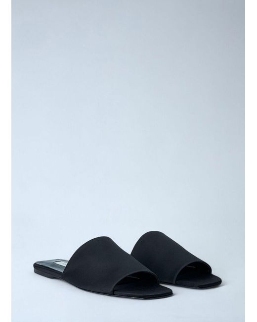 Totême Blue Totême Satin Bandeau Slides