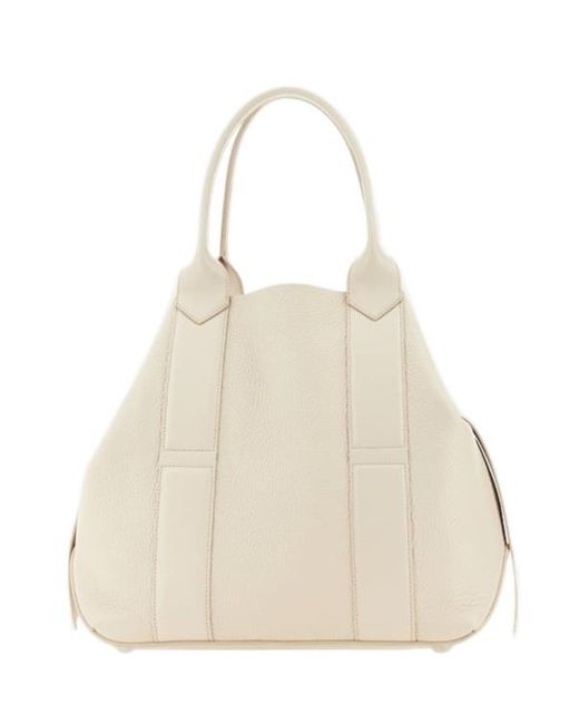 Hogan Natural Script Medium Shopping Bag