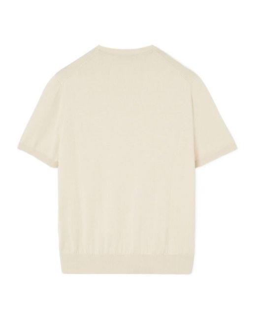 Loro Piana White Ice Wish Short-Sleeve Crewneck for men