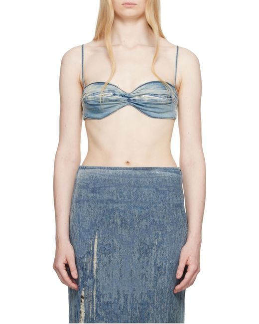 DIESEL Blue De-Ouchy- Denim Top