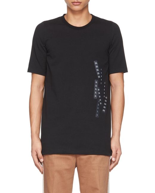 Doublet Black Graphic-Print Short-Sleeve T-Shirt for men