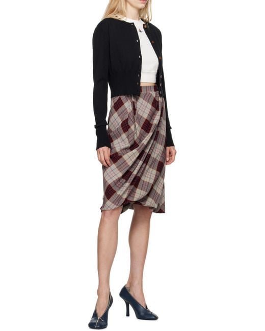 Vivienne Westwood Black Orb Embroidered Knitted Cardigan