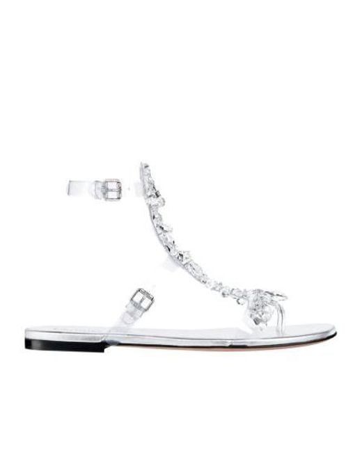 Dior White Eve Thong Sandal