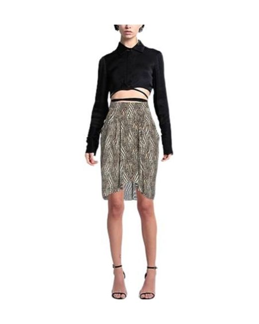 Isabel Marant Natural Colorful Patterned Skirt