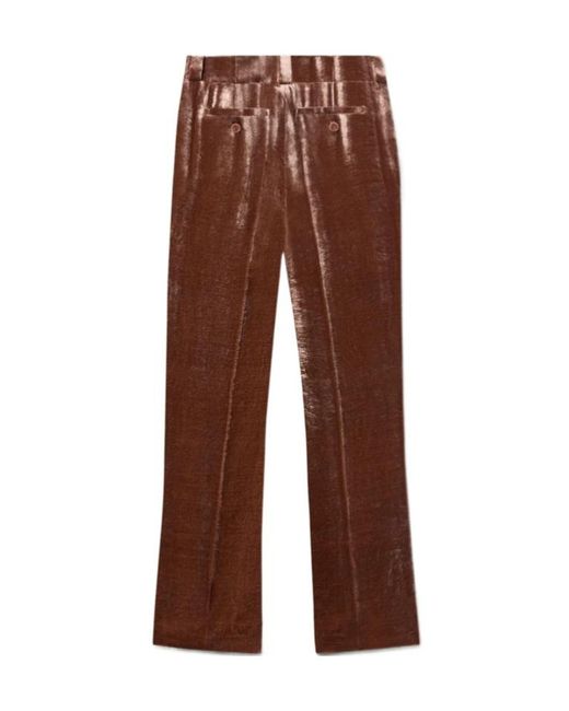 LaDoubleJ Brown La Doublej Good Butt Velvet Flare Pants