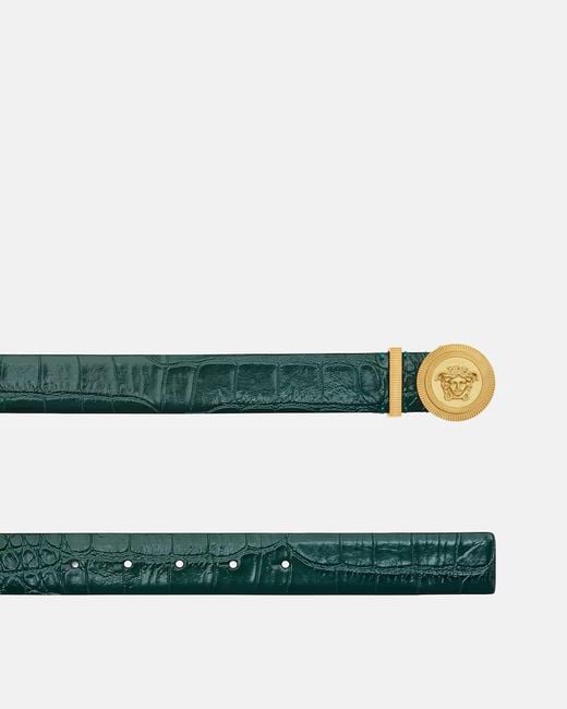 Versace Multicolor Embossed Buckle Belt