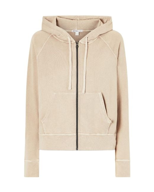 James Perse Natural French Cotton-Terry Hoodie