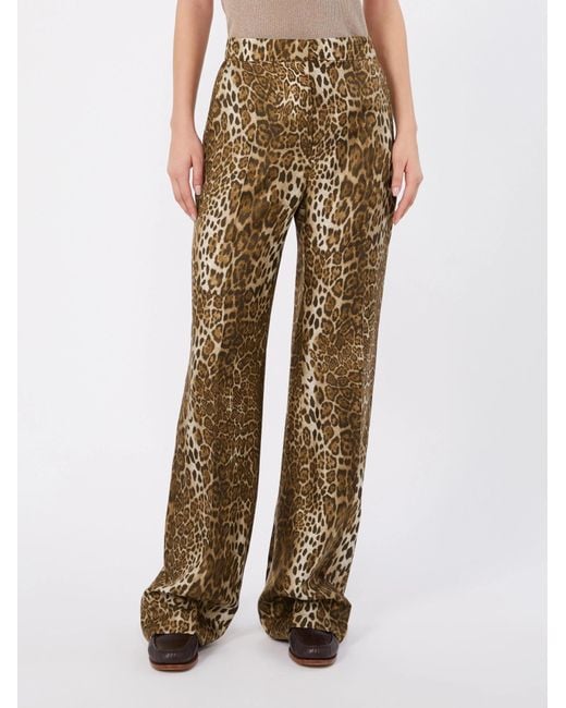 Max Mara Natural Studio Mstromana Pattern-Printed Trousers
