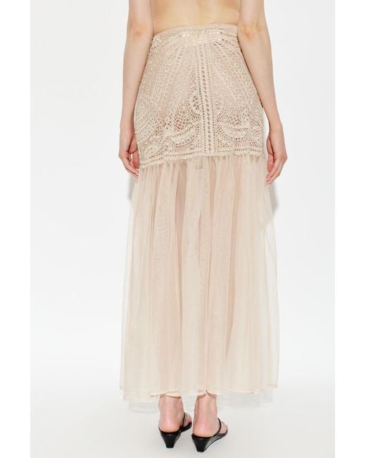 Ulla Johnson Natural Tulle Skirt