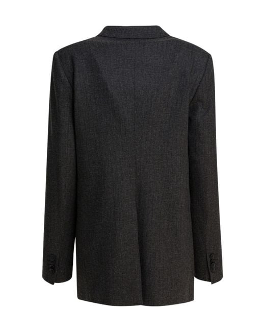Tagliatore Black Double-Breasted Blazer