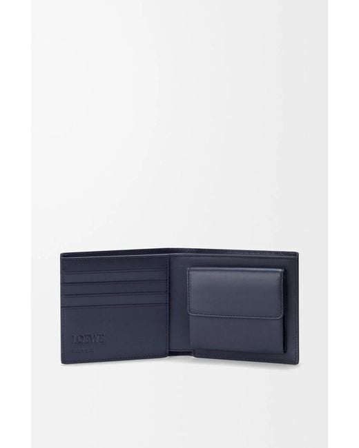 Loewe Blue Puzzle Bifold Coin Wallet for men