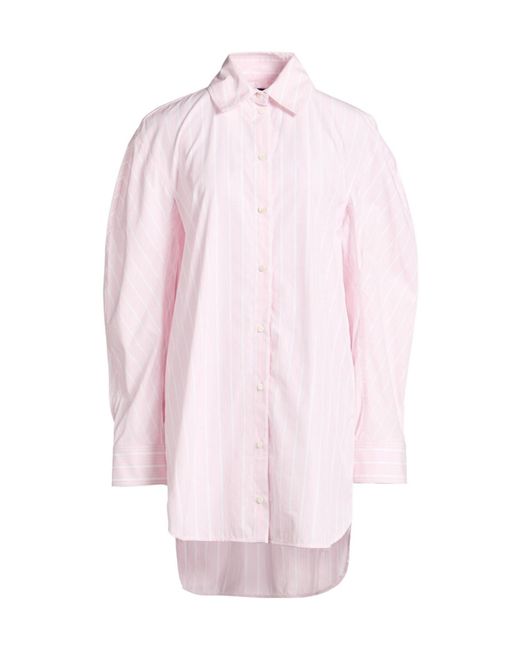 Jacquemus Pink Loose Striped Shirt