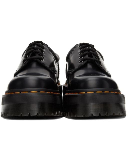 Dr. Martens Black 8053 Quad Lace-Up Platform Shoes