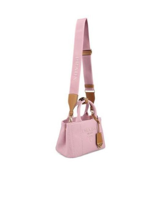 Prada Pink Mini Double Handle Shoulder Bag
