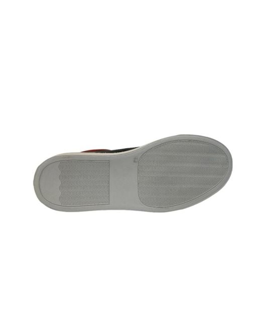 Emporio Armani Black Strap-Up Casual Sneakers for men