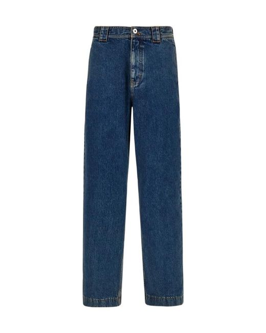 Ferragamo Blue Ferragamo Straight-Leg Workwear Jeans for men