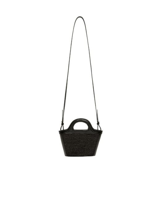 Marni White Tropicalia Interwoven Micro Tote Bag