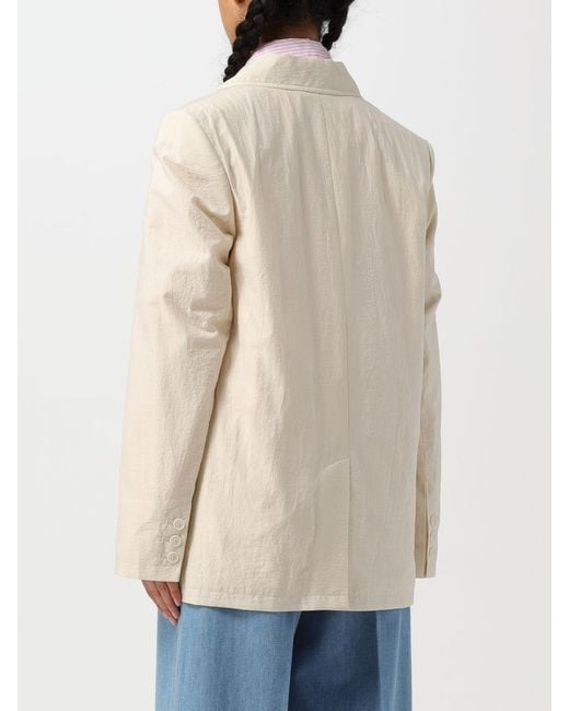 A.P.C. Natural Double-Breasted Tailored Blazer