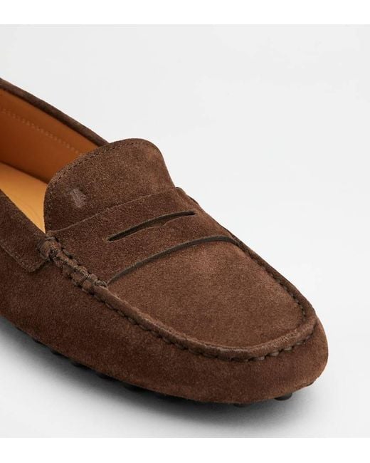 Tod's Brown Gommino Driving Loafers