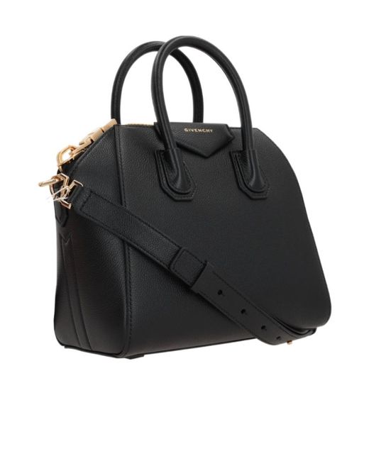 Givenchy Black Antigona Zip-Up Top Handle Bag