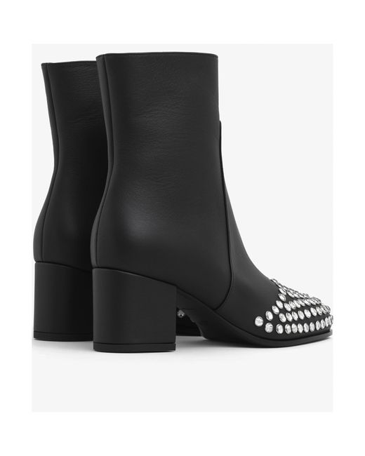 Alaïa Black Alaïa Strass Ankle Boots