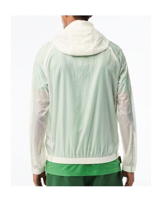 Lacoste Green Roland Garros Rain Jacket for men