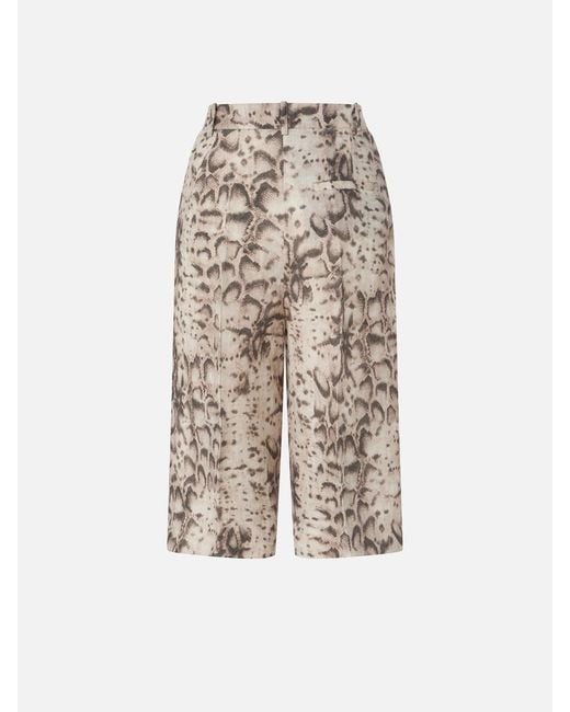Pinko Multicolor Snake-Print Shorts