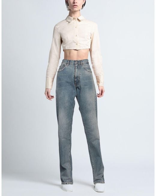 Maison Margiela Blue Straight-Leg Jeans