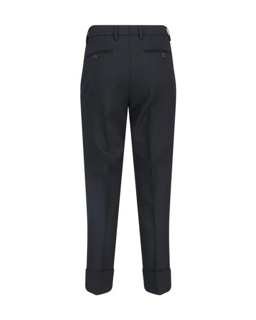 Incotex Blue Cuffed Trousers