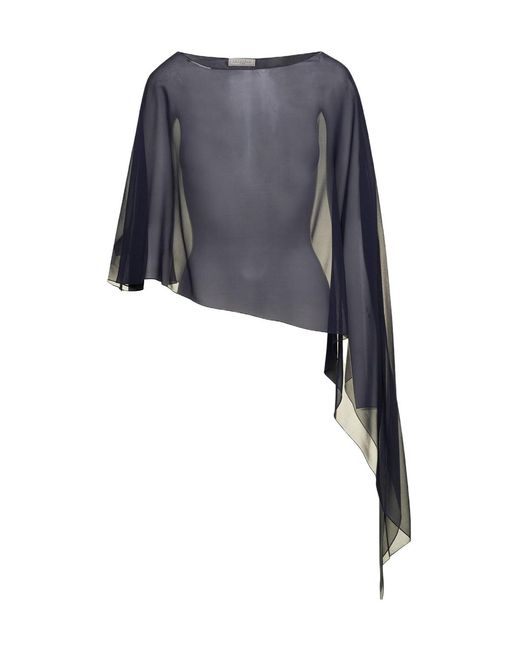 Antonelli Black Asymmetrical Blouse