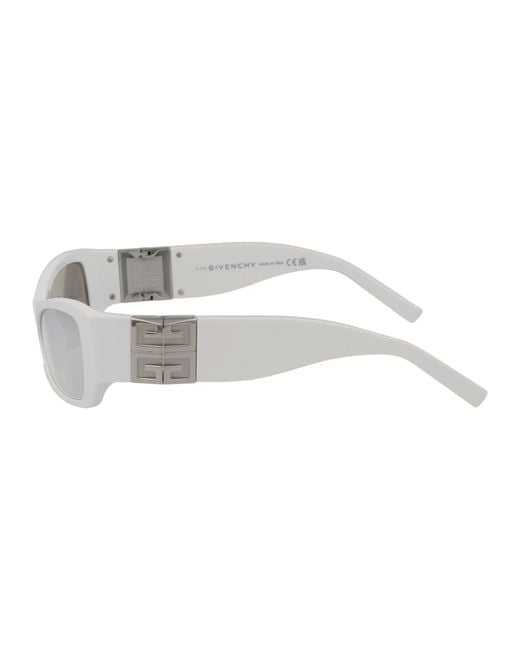 Givenchy White Eyewear Rectangular Frame Sunglasses for men