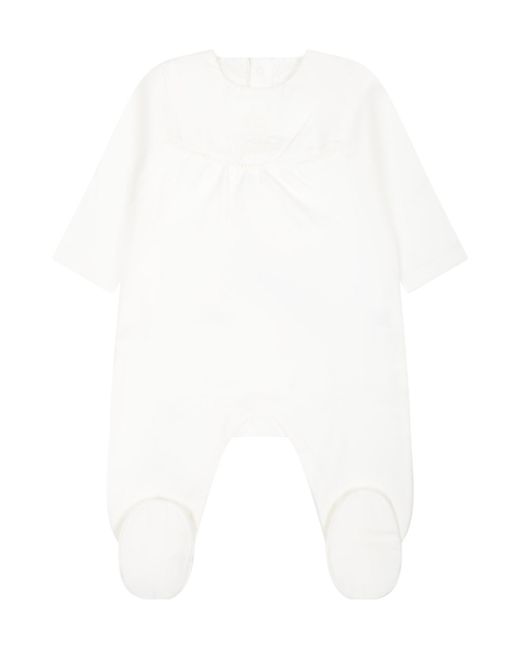 Chloé White Round Neck Jumpsuit