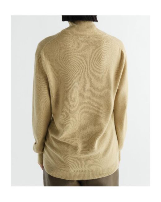 Lemaire Natural Stand-Collar Sweater
