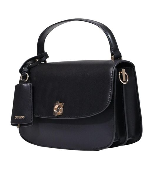 Guess Black Flap Shoulder Bag