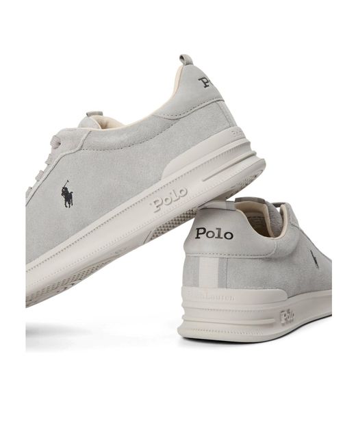 Polo Ralph Lauren Gray Minimalist Low-Top Casual Shoes for men