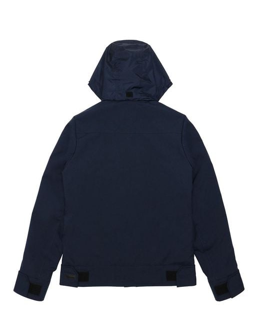 Gucci Blue Hooded And Rope-Drawn Casual Jacket for men