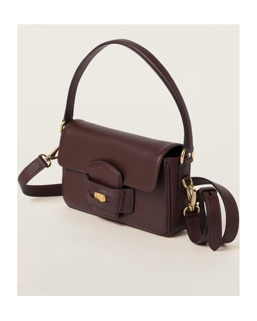 Miu Miu Brown Penny Leather Bag