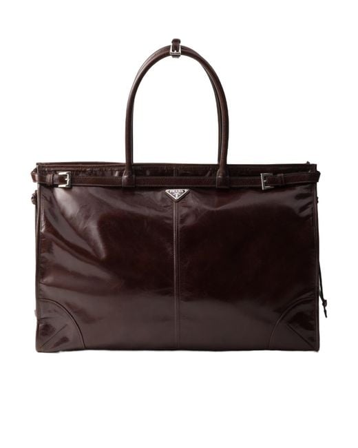 Prada Brown Bonnie Shopping Bag for men